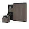 Bestar Orion Queen Murphy Bed and Shelving Unit with Fold-Out Desk (95W), Bark Gray & Graphite 116875-000047 - alternate 6